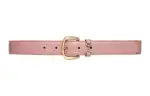 GUCCI Horsebit Crocodile Leather Belts Women's Pink Width 3cm