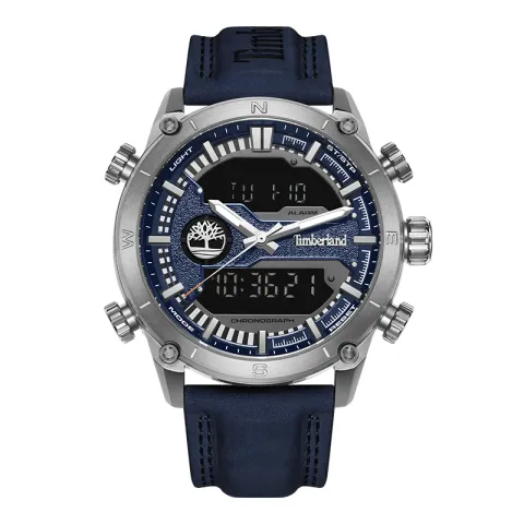 Timberland Bucksport Wrist Watches Quartz Movement Leather Strap Black Dial Men's Watches