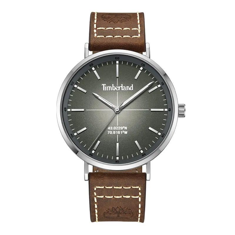 Timberland Rangeley Wrist Watches Quartz Movement Leather Strap White Dial Men's Watches