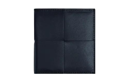 Bottega Veneta Cow Leather Wallet Small Men's Space Gray