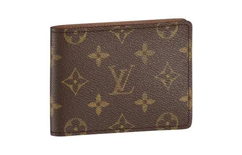 LOUIS VUITTON Canvas Wallet Men's Brown