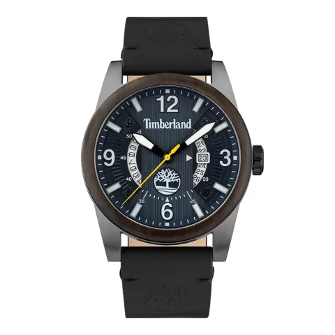 Timberland Ferndale Wrist Watches Quartz Movement Leather Strap Black Dial Men's Watches