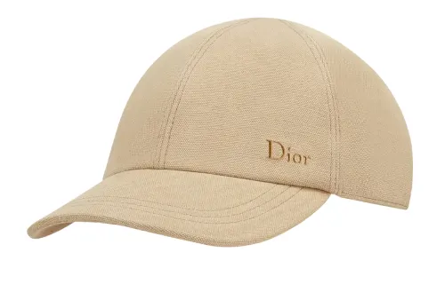 DIOR Cotton Baseball Caps Men's Yellow