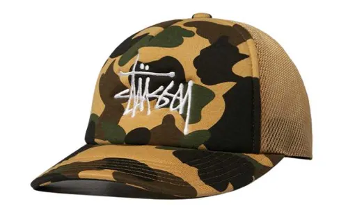 Stussy Baseball Caps Men's Yellow