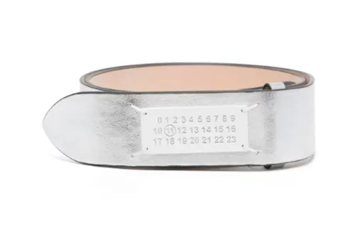 Maison Margiela Logo-buckle Leather Belt