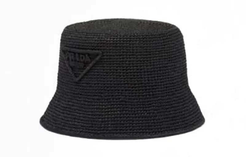 PRADA Raffia Bucket Hat