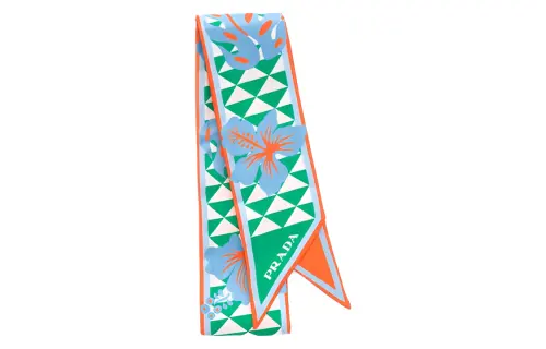 【Replicated_PMPrevious Season】floral-print twill scarf