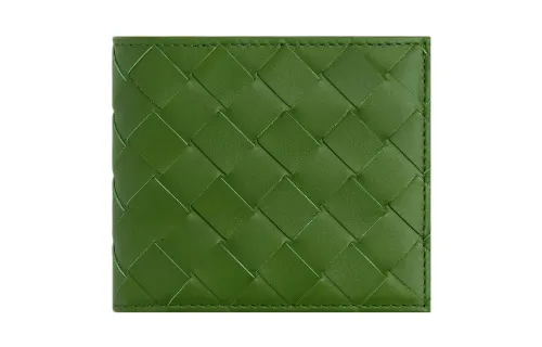 Bottega Veneta Calfskin Wallet Men's Green