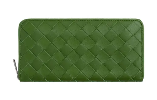 Bottega Veneta Calfskin Wallet Men's Green