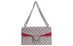 GUCCI Dionysus Canvas With Leather Shoulder Bag, Crossbody Bag Small Women's Ebony & Red