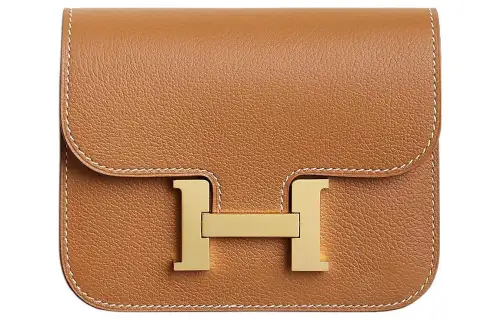 HERMES Constance Slim Wallet Gold Fanny Belt Bag Pouch