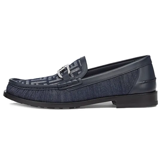 FENDI O'Lock Men's Casual Shoes Men Low-Top Blue