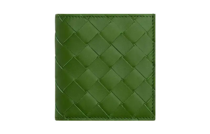 Bottega Veneta Cow Leather Wallet Small Men's Avocado Green