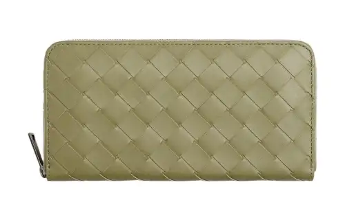 Bottega Veneta Intrecciato Zip-Around Wallet