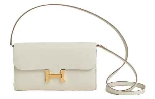 HERMES Constance To Go Gold tone Lock Evercolor Calfskin Wallet, Handheld, Shoulder Bag, Crossbody Bag Women's