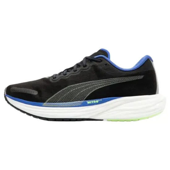 PUMA Deviate NITRO 2 Running Shoes Men Low-top Black/Blue