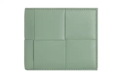 Bottega Veneta Calfskin Wallet Men's Light Green