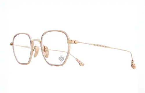 Chrome Hearts Prescription Glasses Unisex Gold