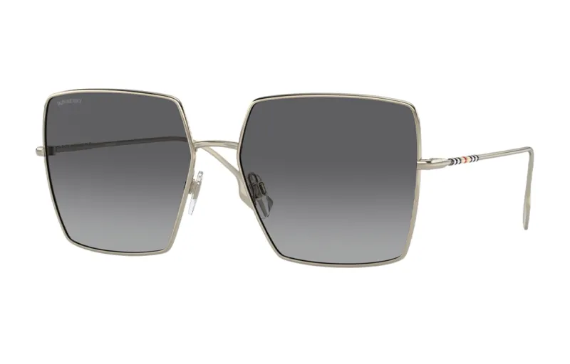 Burberry Full Rim Irregular Shape Sunglasses Unisex
