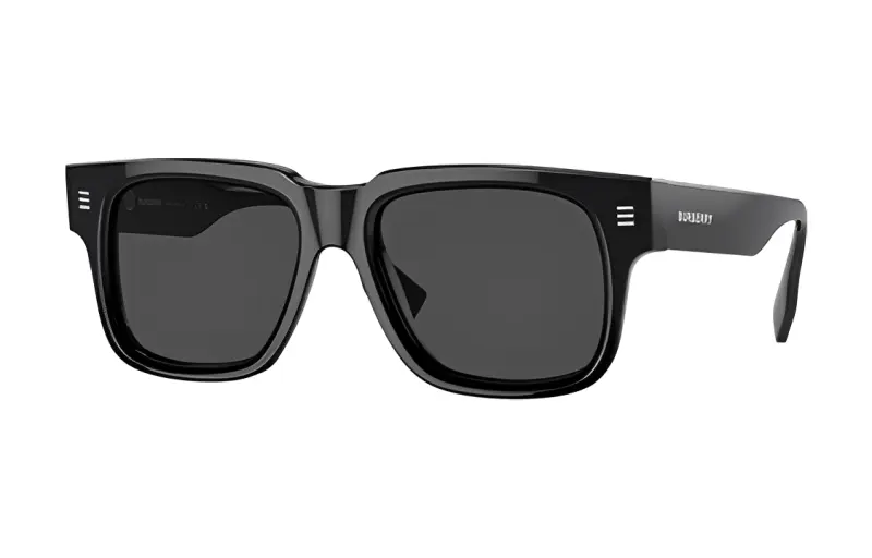 Charcoal Check square-frame sunglasses
