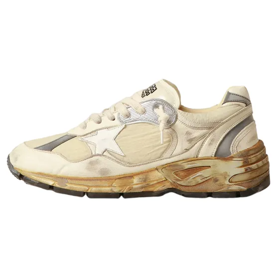 Golden Goose Running Dad Star White Beige