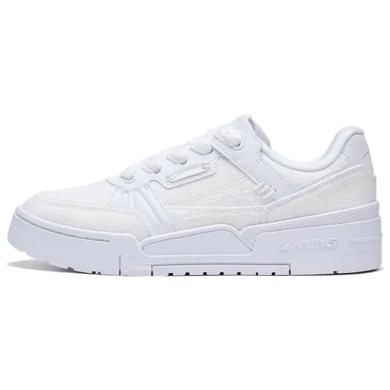 LiNing Journey 1.5 Anti-Slip Wear-Resistant Low-Top Skateboard Shoes Women's White