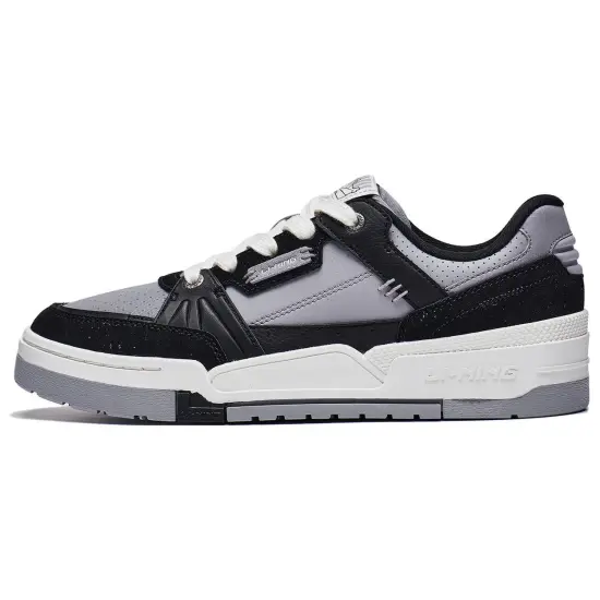 LINING Journey 1.5 Skateboard Shoes Men Low-Top Gray Black