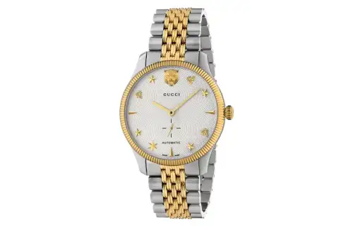 GUCCI Wrist Watches Automatic Mechanical Movement Stainless Steel Watchband White Dial Men's Watches