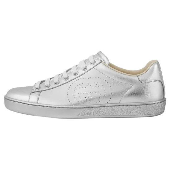 GUCCI Women's Ace 'Metallic Silver' Women's