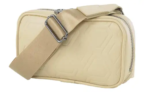 PUMA Athleisure Artificial Leather One Shoulder Crossbody Fanny Pack Regular Unisex Beige