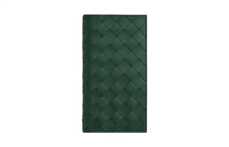 Bottega Veneta Calfskin Wallet Men's Green