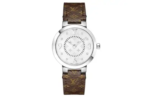 LOUIS VUITTON Wrist Watches Quartz Movement Canvas Strap White Dial Women's Watch ['50', 149262]m Waterproof