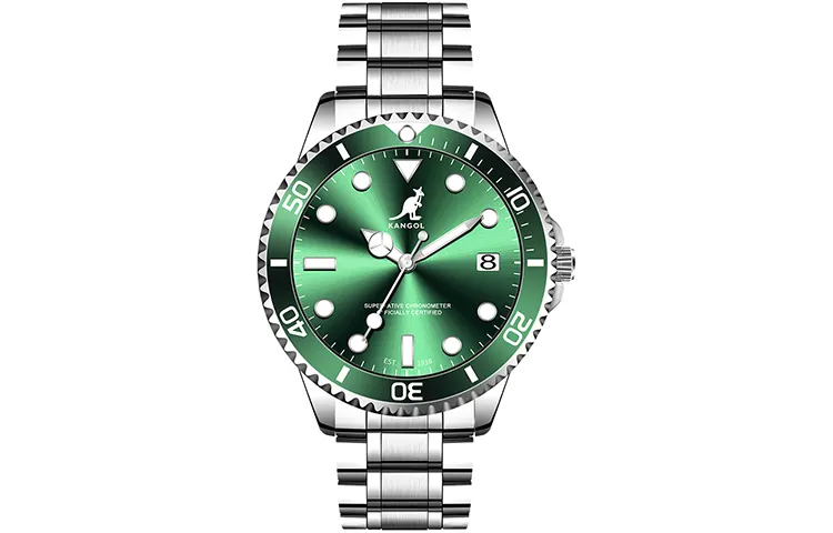 KANGOL Voyager Collection Men's Watch Stainless Steel Quartz Movement Metal Strap Watch Men's Watches