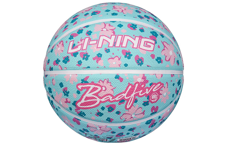 Li Ning Rubber Basketball Turquoise Flower Fairy Size 5 Training