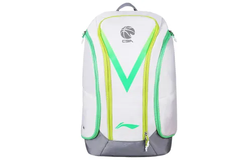 Li Ning Polyester Backpack Large Unisex White Green/White Pink/White Purple