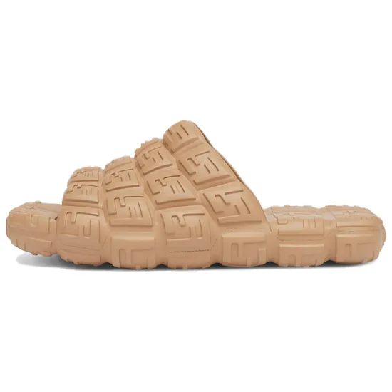 FENDI Logo Embossed Cloud Slides