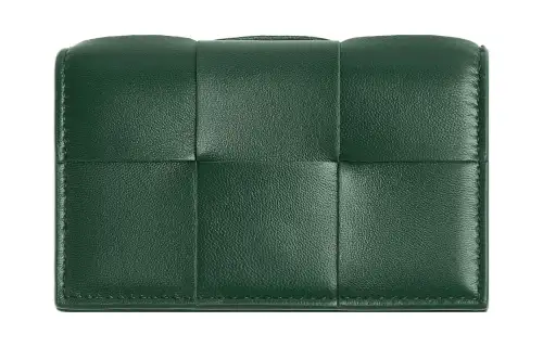 Bottega Veneta Sheepskin Wallet Women's Rain Tree Green