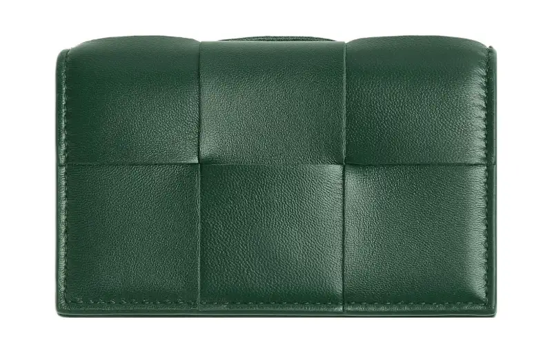 Bottega Veneta Sheepskin Wallet Women's Rain Tree Green
