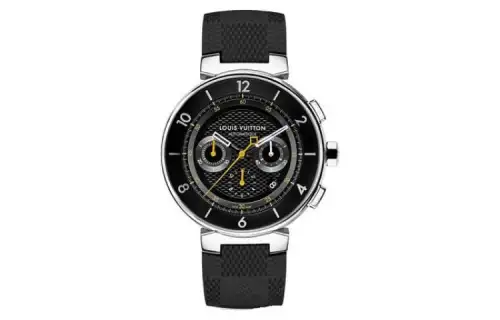 LOUIS VUITTON Wrist Watches Automatic Mechanical Movement Rubber Strap 44mm Black Dial Men's Watches
