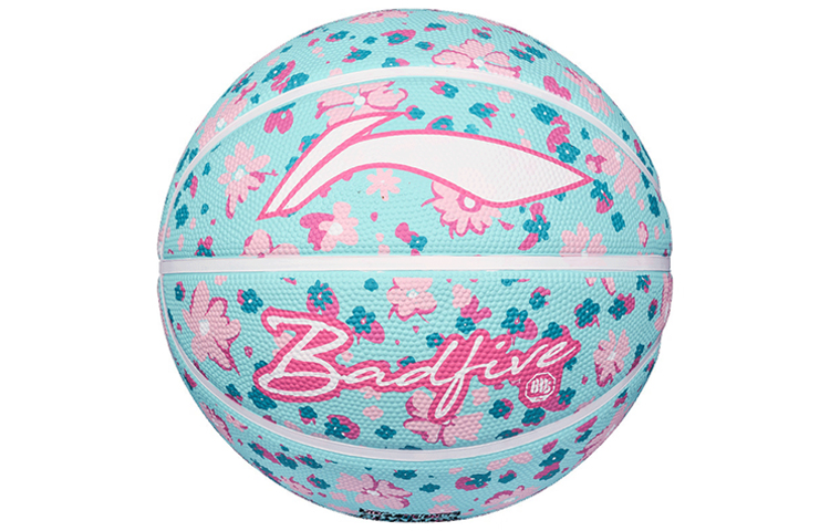 Li Ning Rubber Basketball Turquoise Flower Fairy Size 5 Training