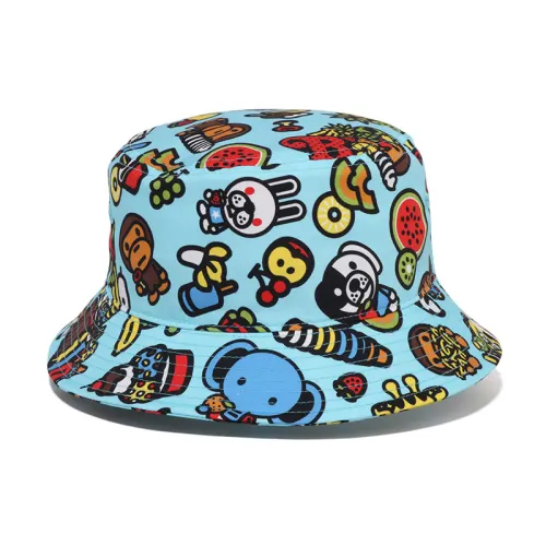 A BATHING APE Bucket Hats Kids Blue BLX