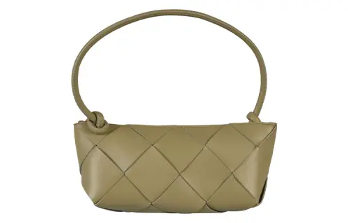 Bottega Veneta ARCO Sheepskin Tote Pochette Handbag, Shoulder Bag Small Women's Taupe/Gold