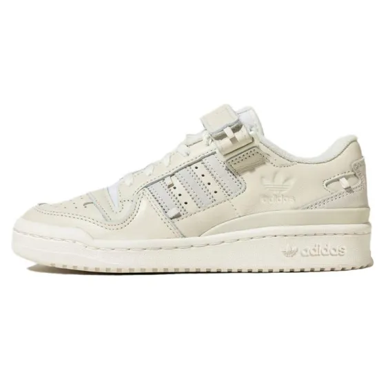 Adidas Originals FORUM Skateboard Shoes Unisex Low-top Beige/White