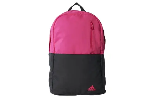 Adidas Zip Closure Polyester Backpack Regular Unisex Pink/Black