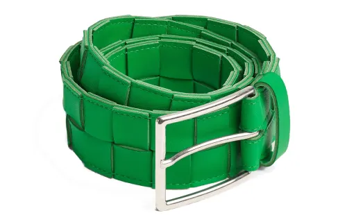 Bottega Veneta Logo Detailed Buckle Belt