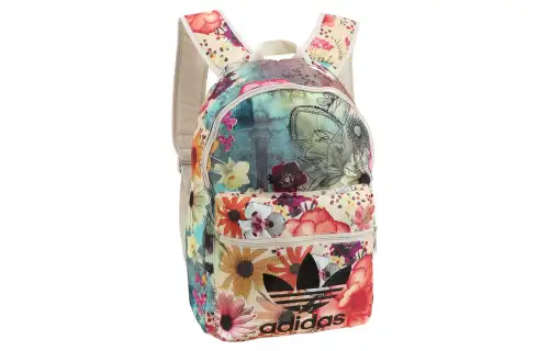 Adidas Originals Polyester Backpack Unisex Beige/Green/Pink