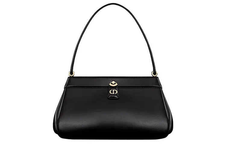 DIOR Key Smooth Cow Leather Handbag, Shoulder Bag Women's Black