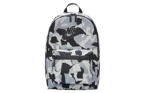 Nike Heritage Fabric Backpack Regular Unisex Coal Black/Phantom Gray White/Black