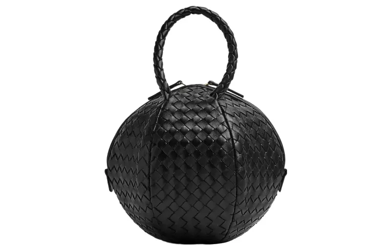 Bottega Veneta Sheepskin Handbag Small Women's Black