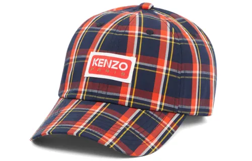 【Previous Season】plaid-check print baseball cap